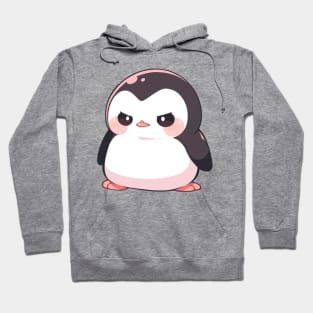 Chibi style blue penguin Hoodie